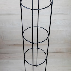 Round Obelisk Garden Trellis - Black Wrought Iron - Small & large - Amish made image 11