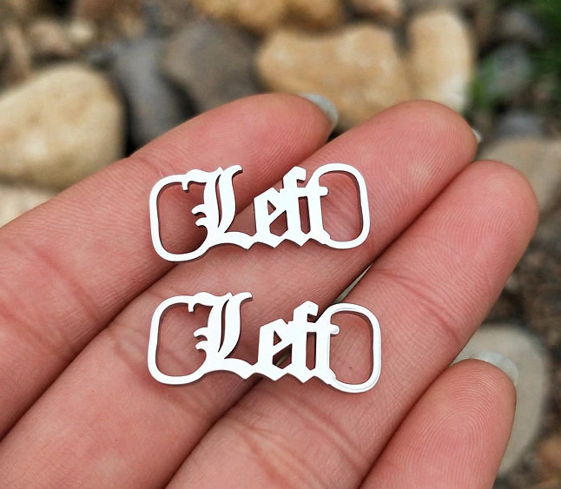 Shoe Tag Stainless Steel Shoe Accessories Custom Name Etsy