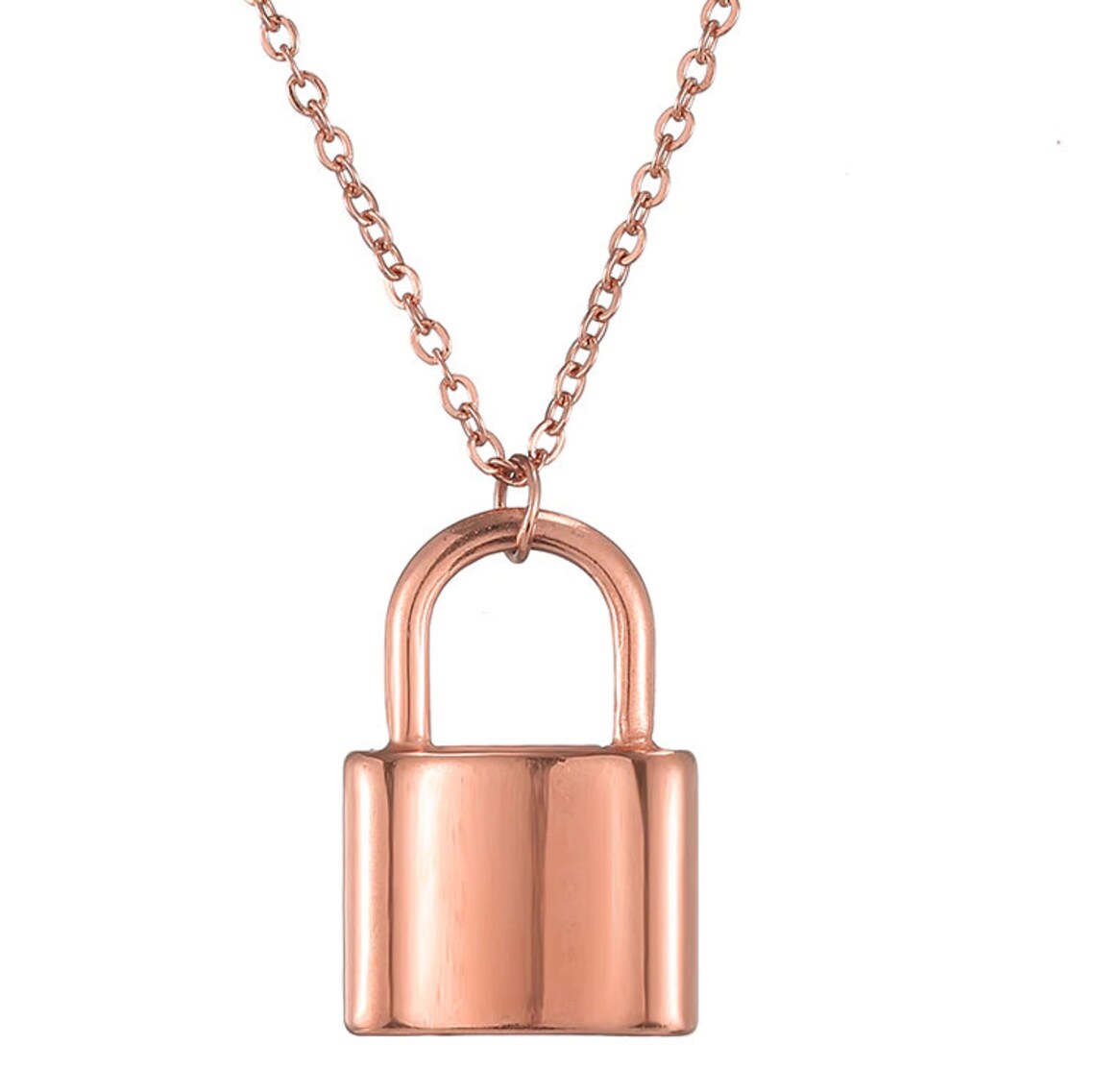 Custom Name Square Lock Necklaces for Women Friendship Couple Etsy