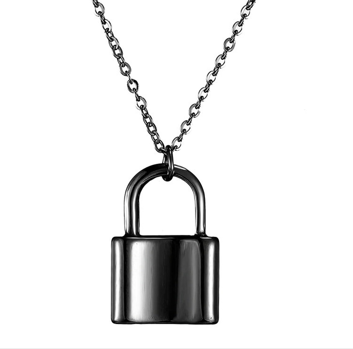 Custom Name Square Lock Necklaces for Women Friendship Couple Etsy