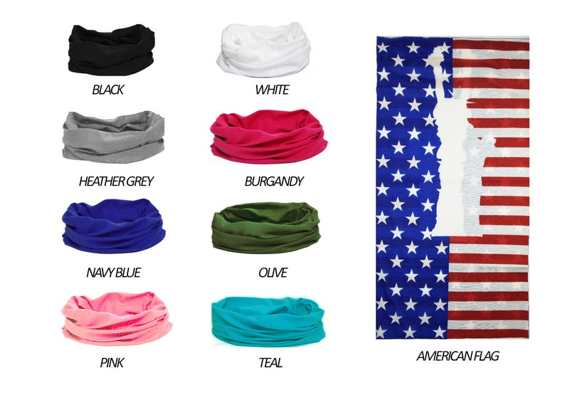 Bandana Sports Scarf Tube UV Face Mask for Workout Yoga Etsy