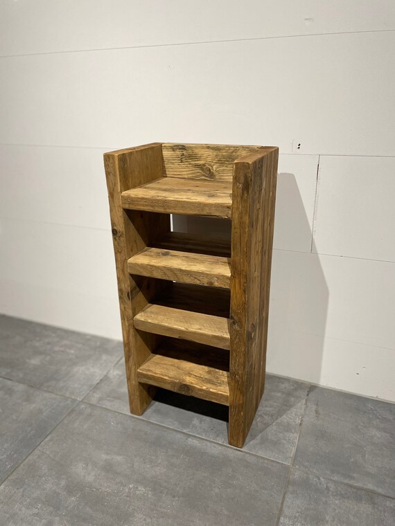 Rustic Storage Tower Multiple Shelves Shelving Unit - Etsy