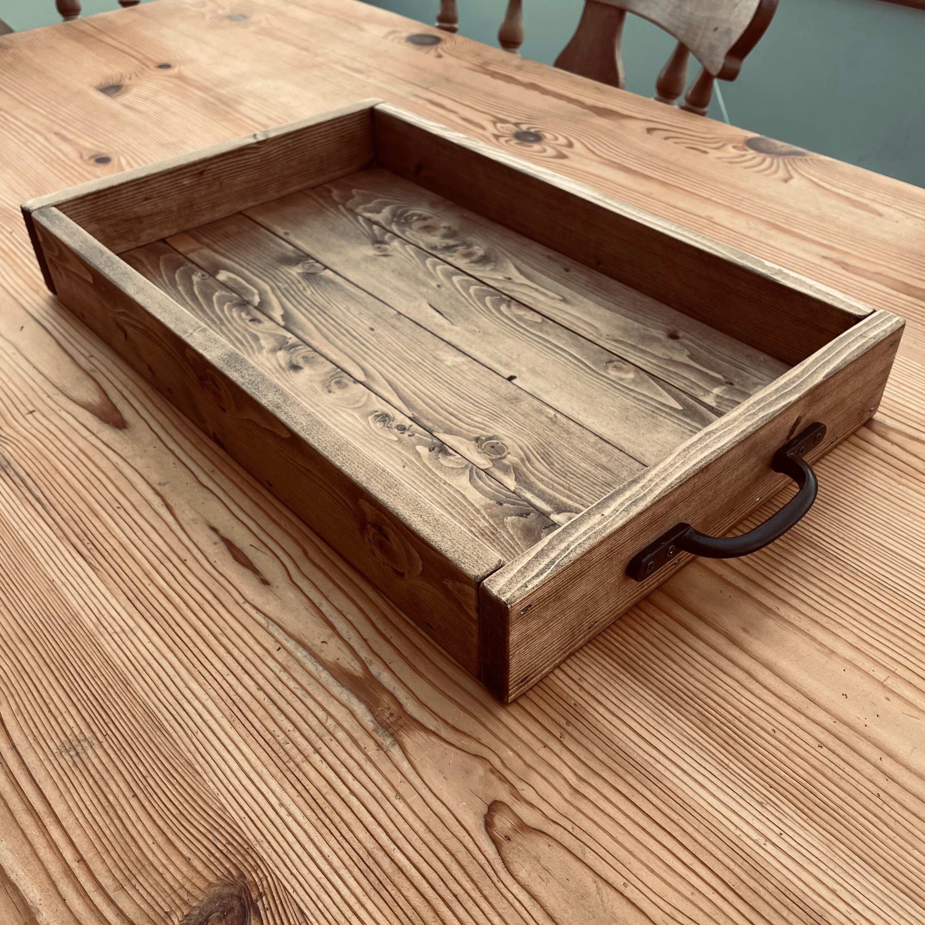Rustic Serving Wood Tray At Mabel Singer Blog