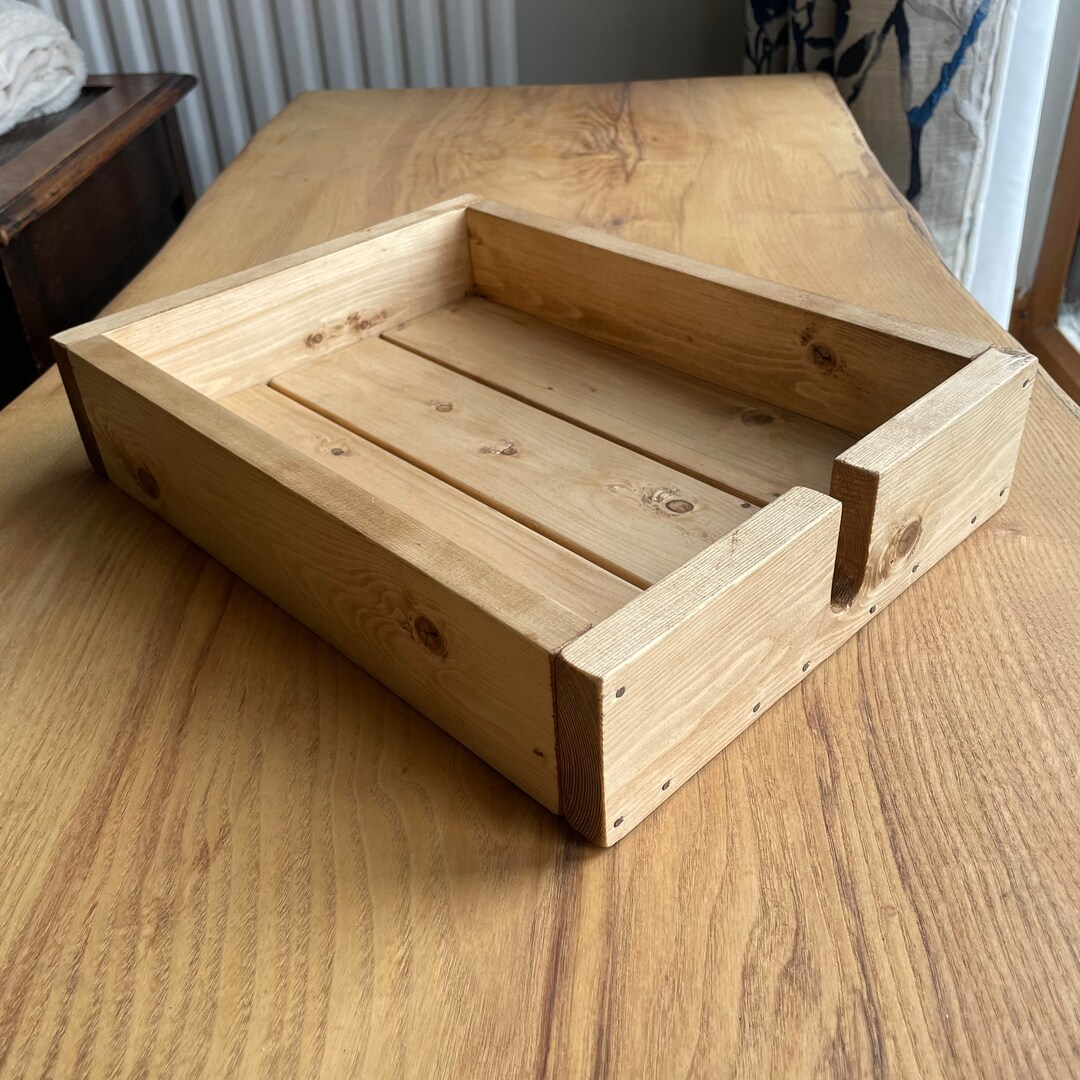 Rustic Wooden Office Paper Tray Paper Tray Storage A4 Paper Tray Office
