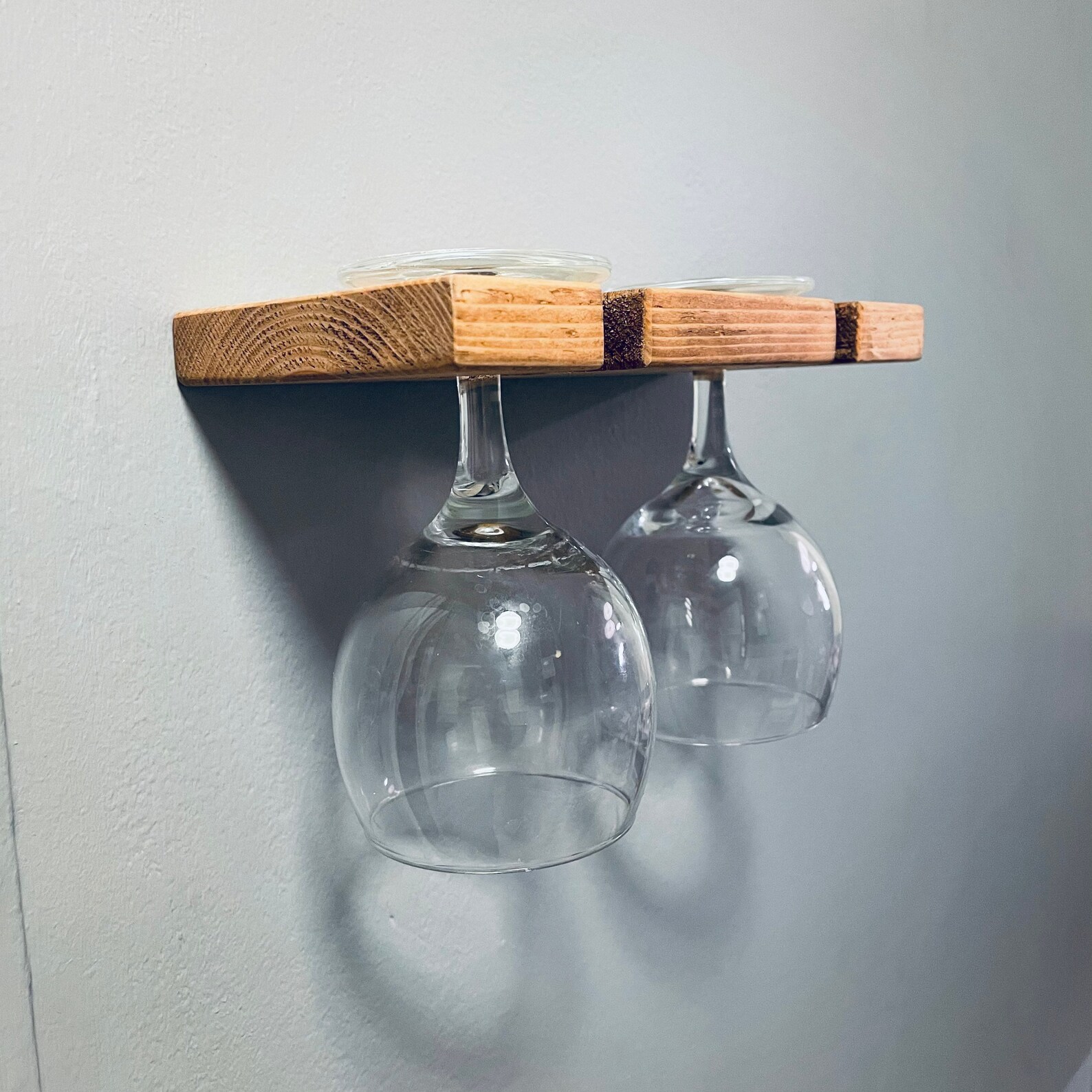 Wine Glass Gin Glass Floating Shelf Floating Wine Glass Rack Etsy