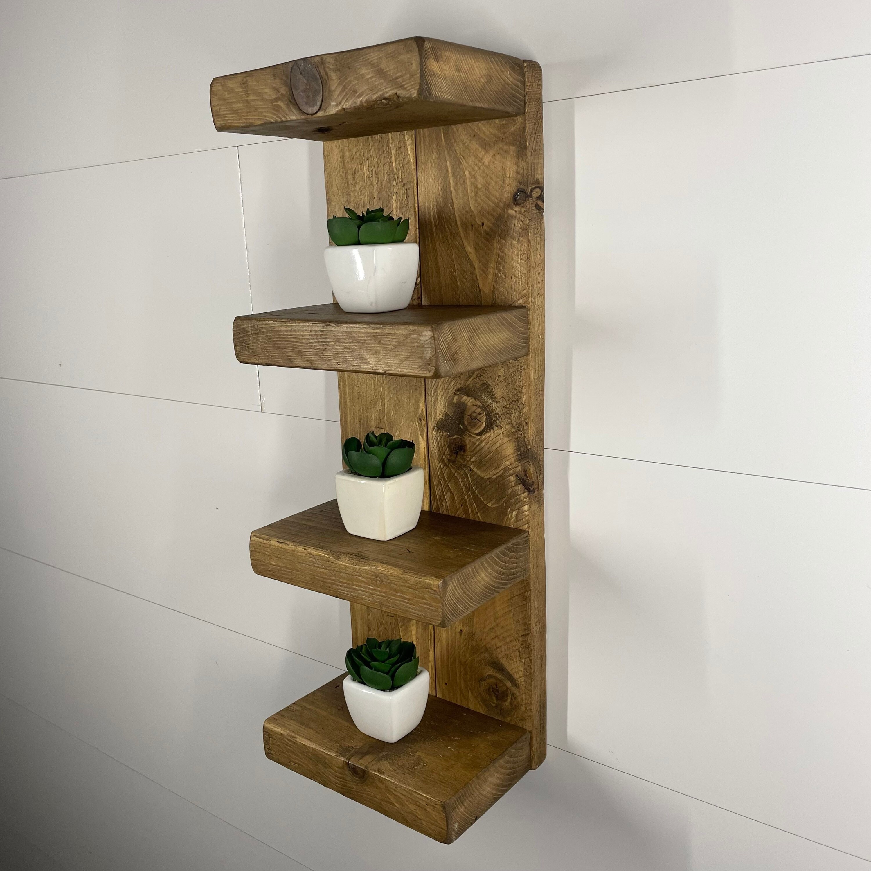 Narrow Bathroom Shelves Rustic Shelves Etsy UK