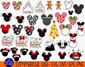 Disney Christmas Svg Etsy