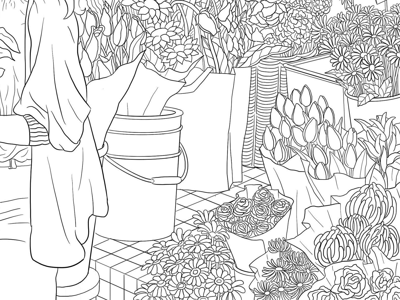Flower Shop Coloring Pages at gendaxtonblog - Il Fullxfull.2470028567 J6c7