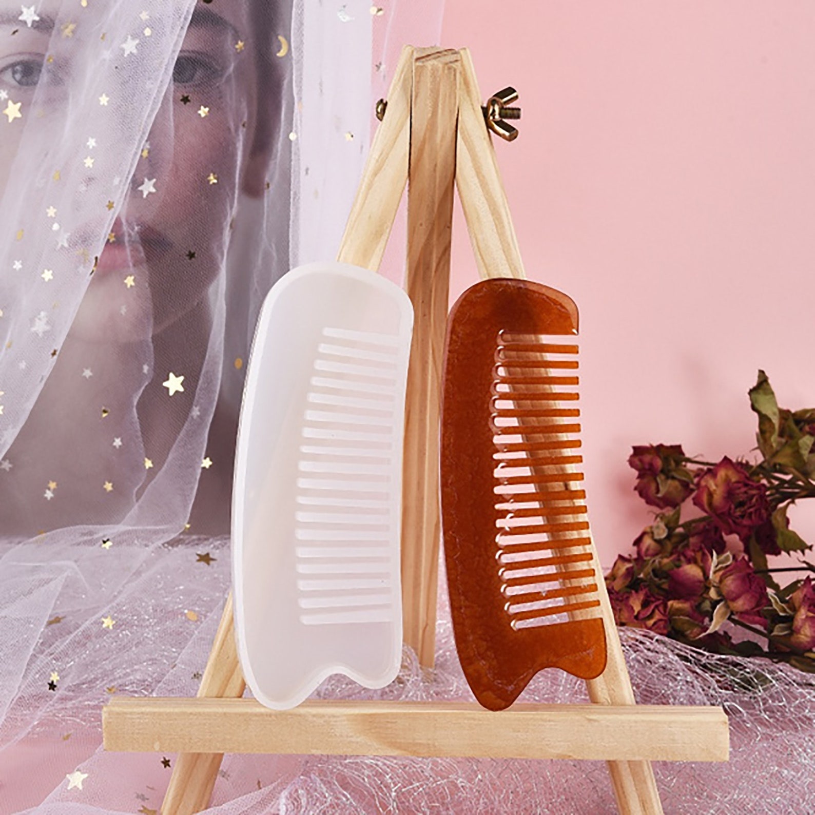 9 Styles Comb Resin Mold Hair Comb Mold Comb Silicone Mold Etsy