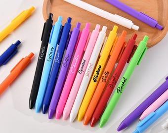Engraved personalized pen, ideal gift for anniversary or wedding, personalized custom gift, bright macron colors,The perfect bridesmaid gift