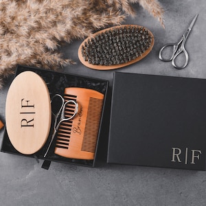 Premium Beard Care Comb Best Men Gift, Personalized Beard Grooming Kit, Men's Shaving Kit, Best Man Gift Beard Comb, Groomsmen Gifts