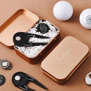 Personalized Golf Ball Marking Kit, Divock Repair Kit | Unique Groomsmen Gifts l Golfer Gifts, Anniversary Gifts, Golf Bag Accessories