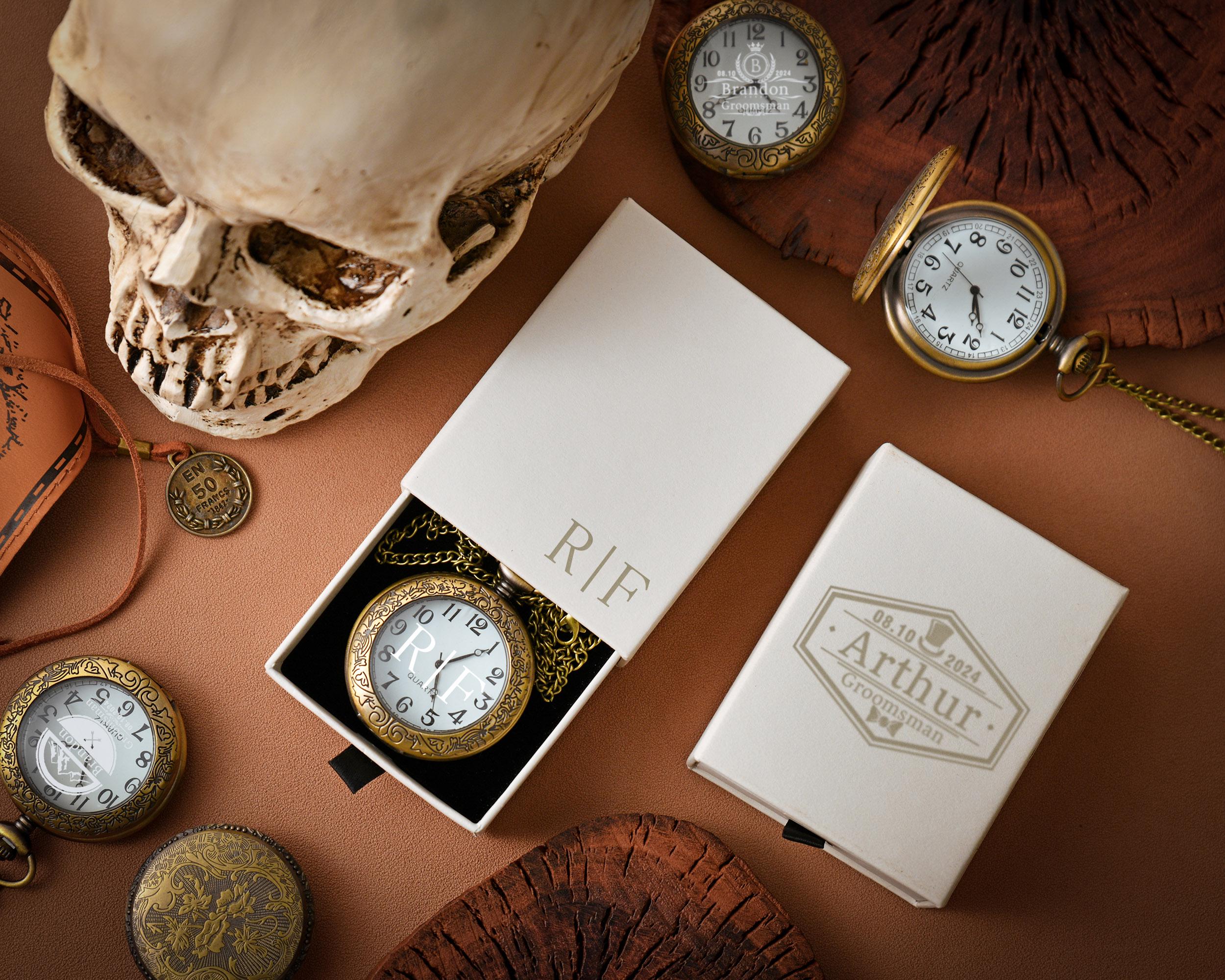 Taschenuhr aufziehen