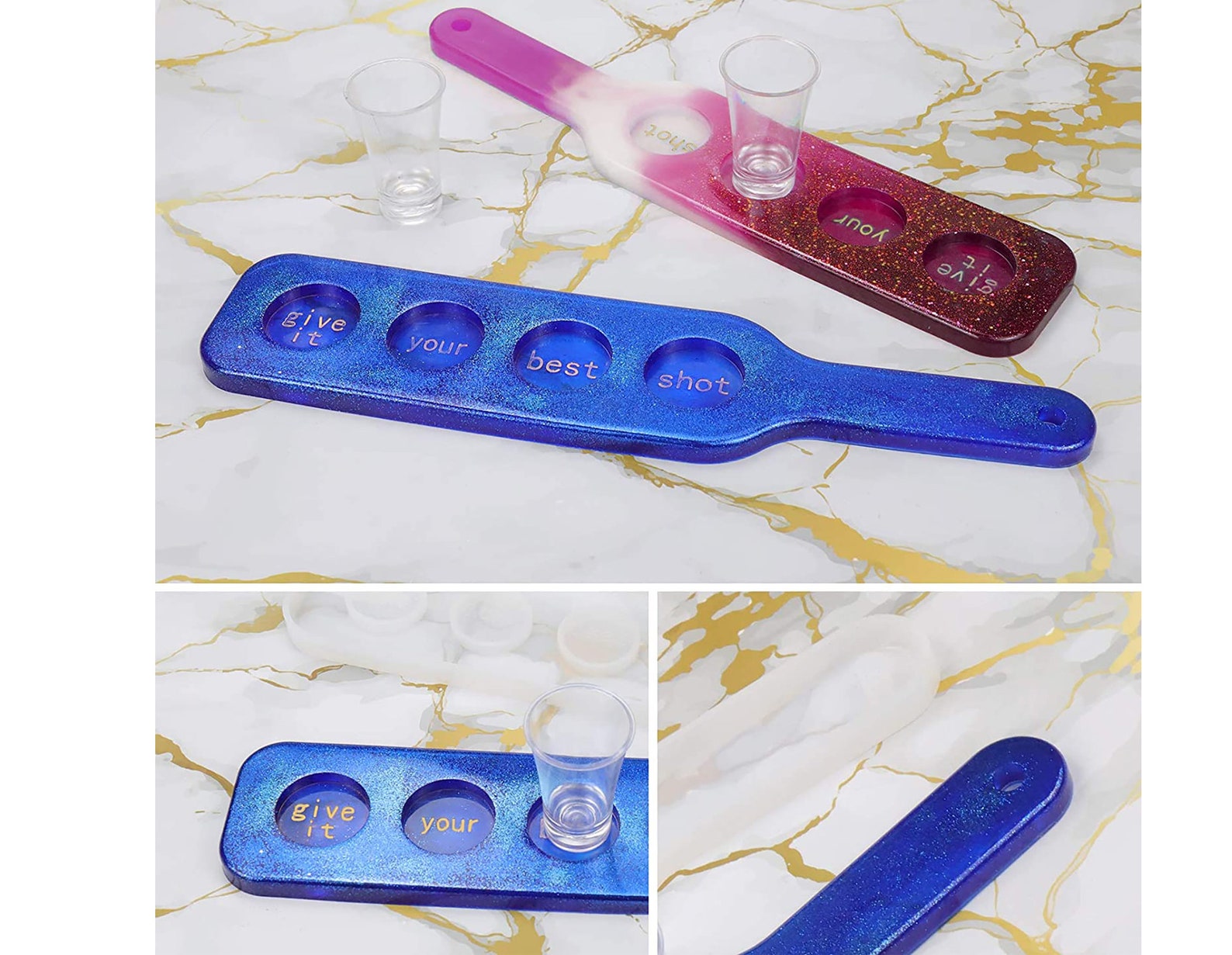 Shot Glass Server Resin Mold Shot Glass Tray Mold Shot Etsy