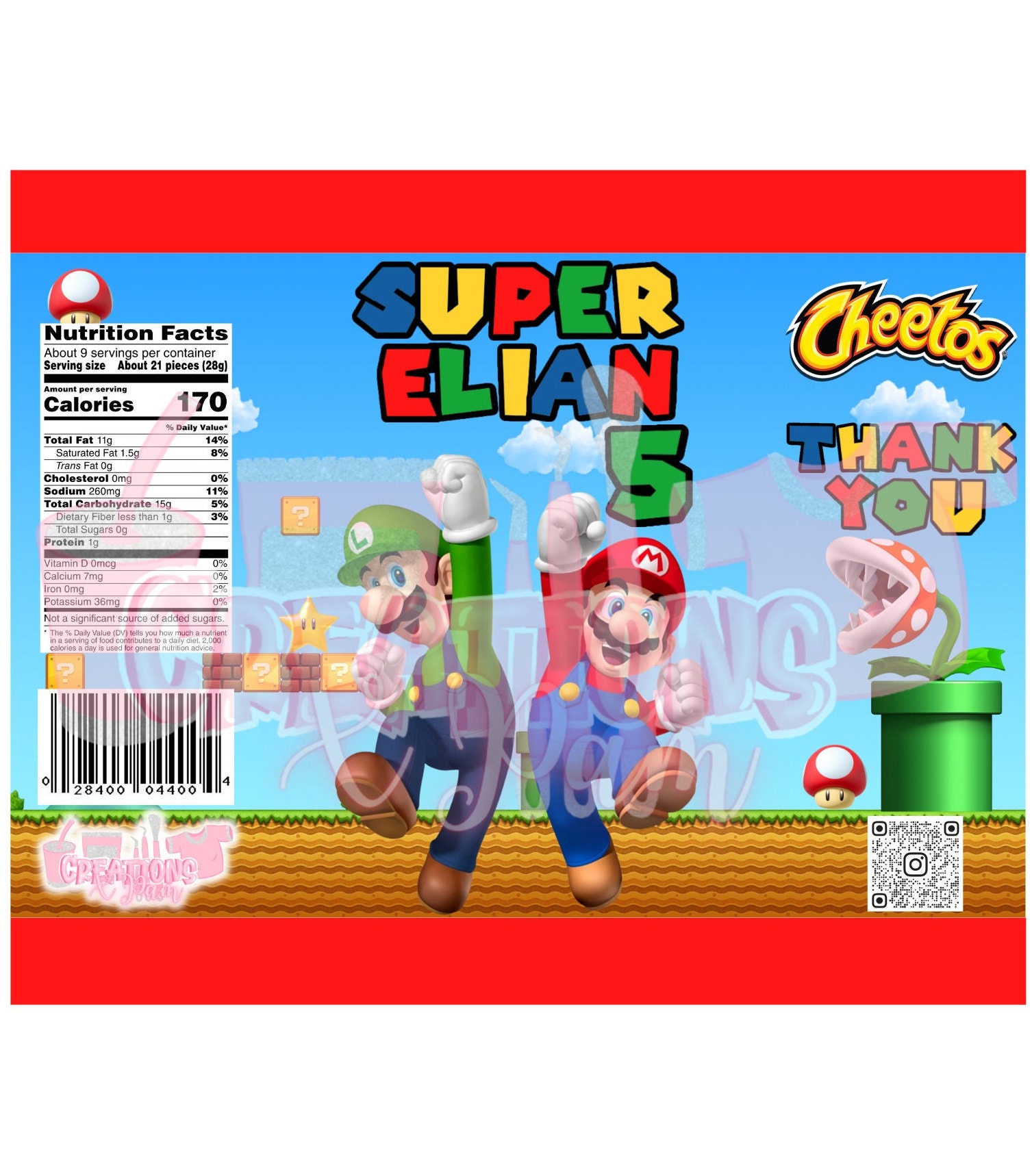 Super Mario Party Favors Etsy