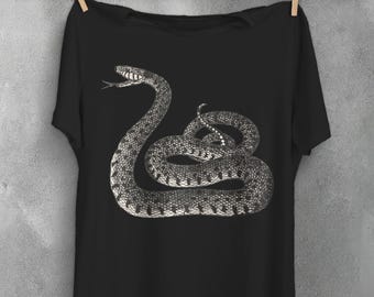 Large Cobra T-Shirt, Gothic Snake Graphic Tee