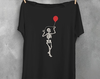 Creepy cute skeleton t-shirt, memento mori shirt, human skull, pastel goth clothing, witchcraft wicca, unisex tie dye aesthetic clothing top