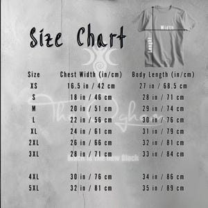 a t - shirt size chart for a child's size chart