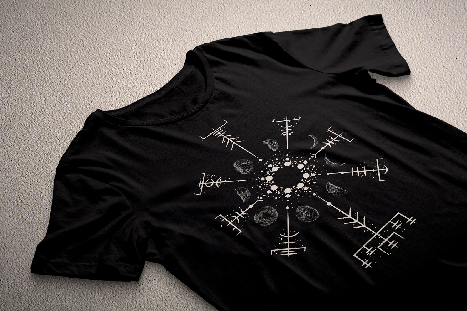 Vegvisir Viking Runes Sign Shirt Wiccan Wicca T-shirt Occult | Etsy