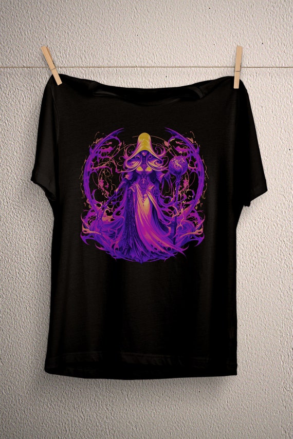 Witch Graphic T-Shirt, Unisex, Goth Style, Wiccan Clothing, Pagan Witchcraft, Mystical Occult, Plus Size Available, Black Cotton Tee, Magic