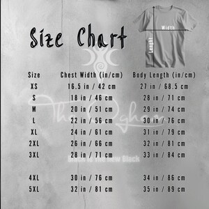 a t - shirt size chart for a child's size chart