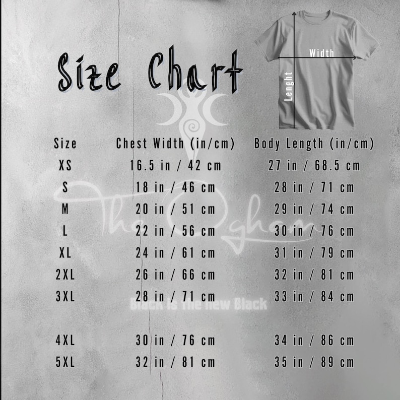 a t - shirt size chart for a child's size chart