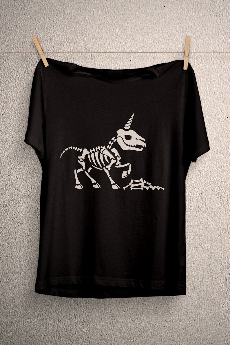 unicorn skeleton t shirt