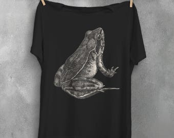 Toad frog t-shirt, animal lover shirt, creepy cute witch clothes, pagan satanic clothing, pastel goth Aesthetic, witchcraft wicca shirt tee