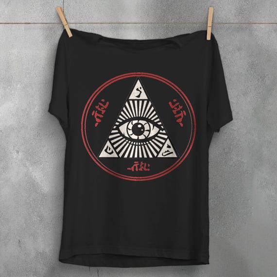 All Seeing Eye T-Shirt, Occult Eye Graphic Tee, Gothic Witchy Shirt