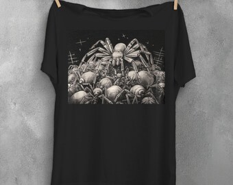 Arachnology T-Shirt, Spider Tarantula Graphic Tee, Dark Academia Shirt