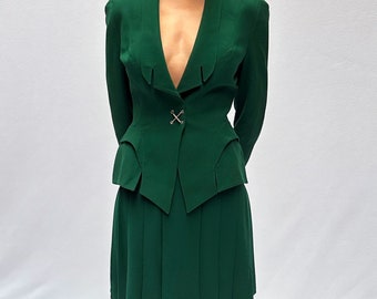 ティエリーミュグレー　9AR 希少 THIERRY MUGLER ティエリーミュグレー 黒 ジャケット 9AR