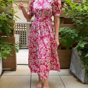 Vintage Laura Ashley Floral Dress (XS-M) Laura Ashley Dress - 1980s Laura Ashley - 1980s Floral Dress - Cottage Core Dress grandmillennial