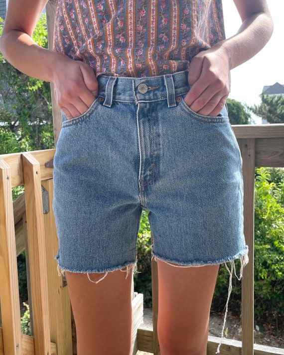 Vintage Levi's Denim Shorts size XS - vintage Lev… - image 2