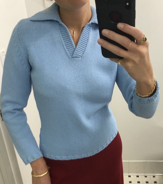 Vintage BARNEYS NEW YORK Collared Sweater — vintag