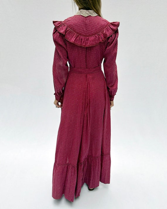 Antique Victorian Calico Dress - Victorian wrappe… - image 9