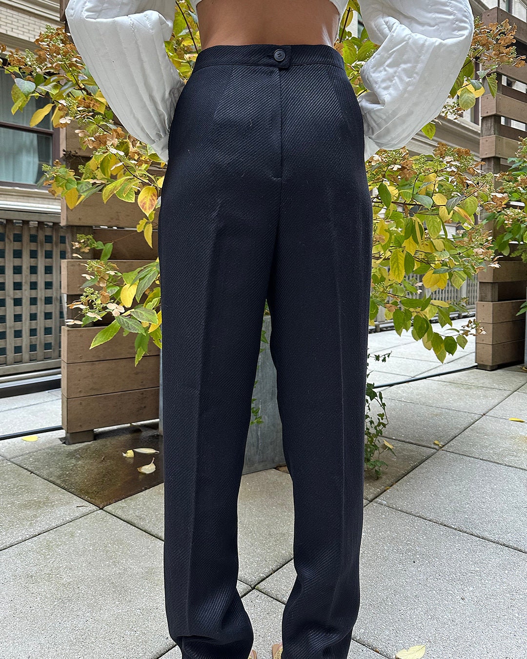 【80s〜】 vintage wide baggy slacks Vintage Pleated 80s Office Pants Baggy Rise Fit - Etsy
