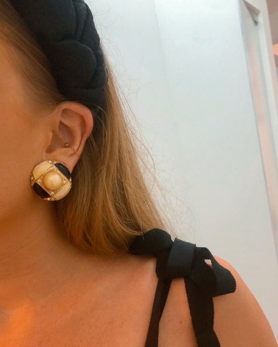 VINTAGE CHECKERED EARRINGS — vintage 9