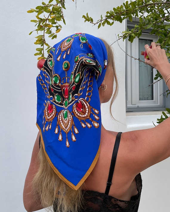 vintage equestrian style scarf Gem