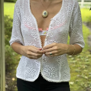 VINTAGE open crochet knit