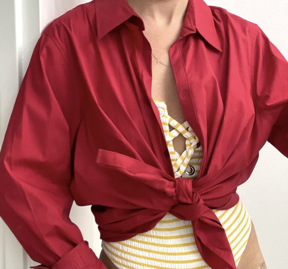 Classic Vintage Button Up Shirt — vintage cover up sh… - Gem