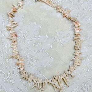 Vintage White Coral Branch Necklace image 3
