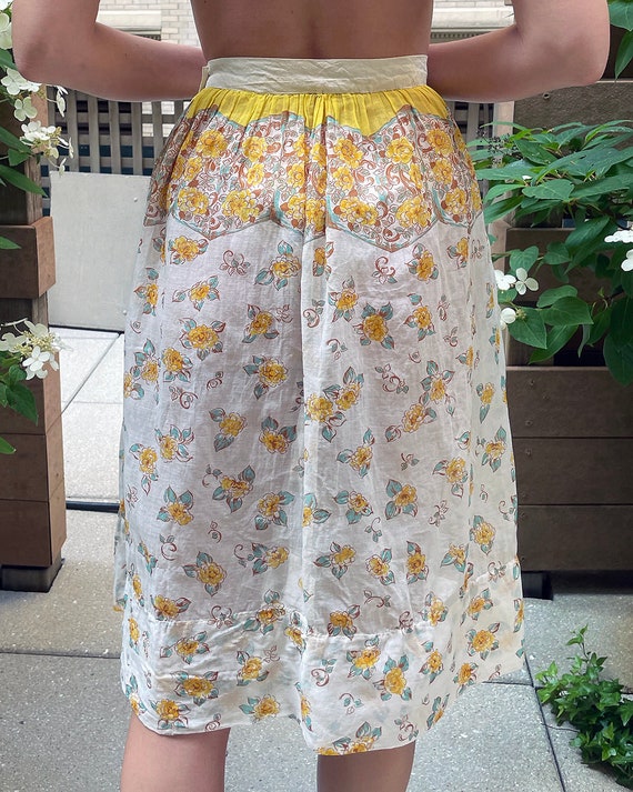 Rare Vintage 1940s Floral Skirt - image 2