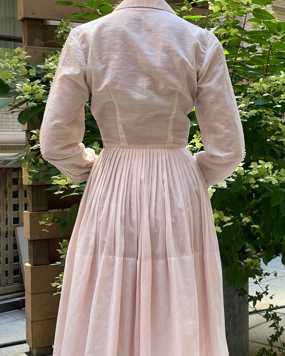 VINTAGE 1950s Shirtwaist Dress by L'AIGLON (XS) -… - image 9