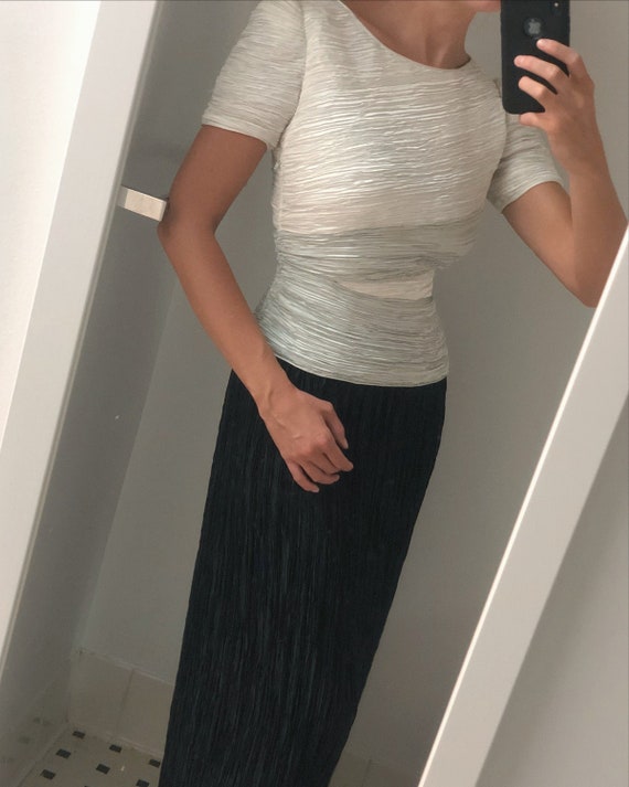 1980s MARY MCFADDEN Pleated Dress — Vintage Mar