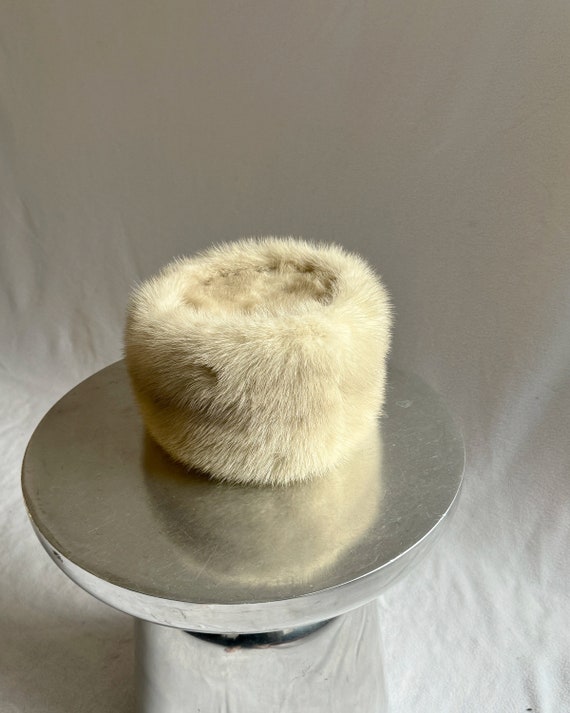 Vintage 1960s Pearl Mink Hat, Vintage Fur Hat - Etsy