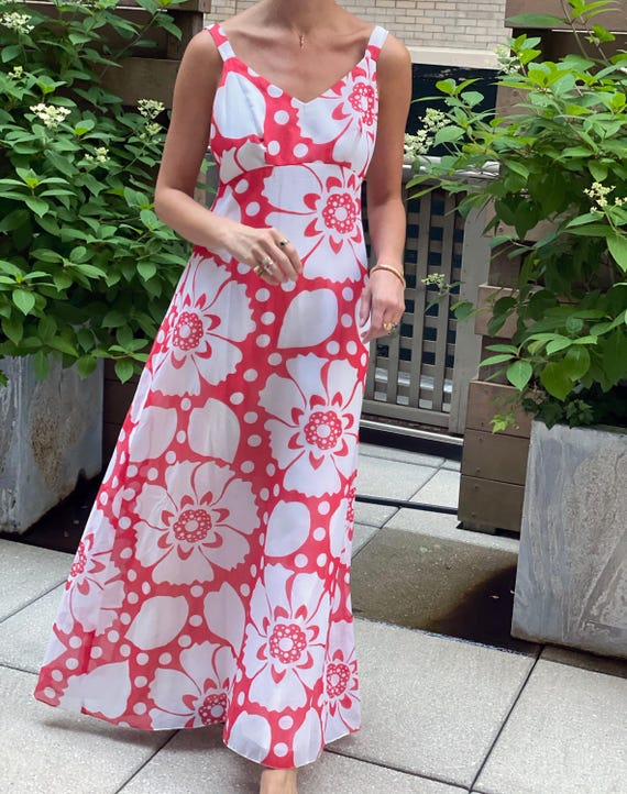graphic floral maxi dress A Rare Bird Shop Pink Flamingo Maxi Dress