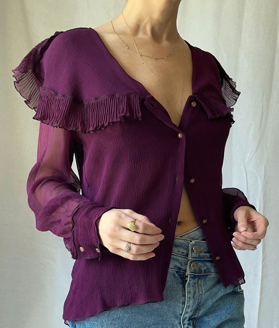 VINTAGE MISSONI Silk Chiffon Blouse (XS-L)  - Vin… - image 4