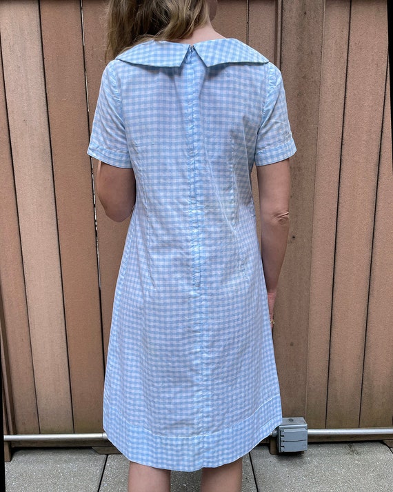 Vintage 1960s Gingham Shift Dress (M) - vintage g… - image 7