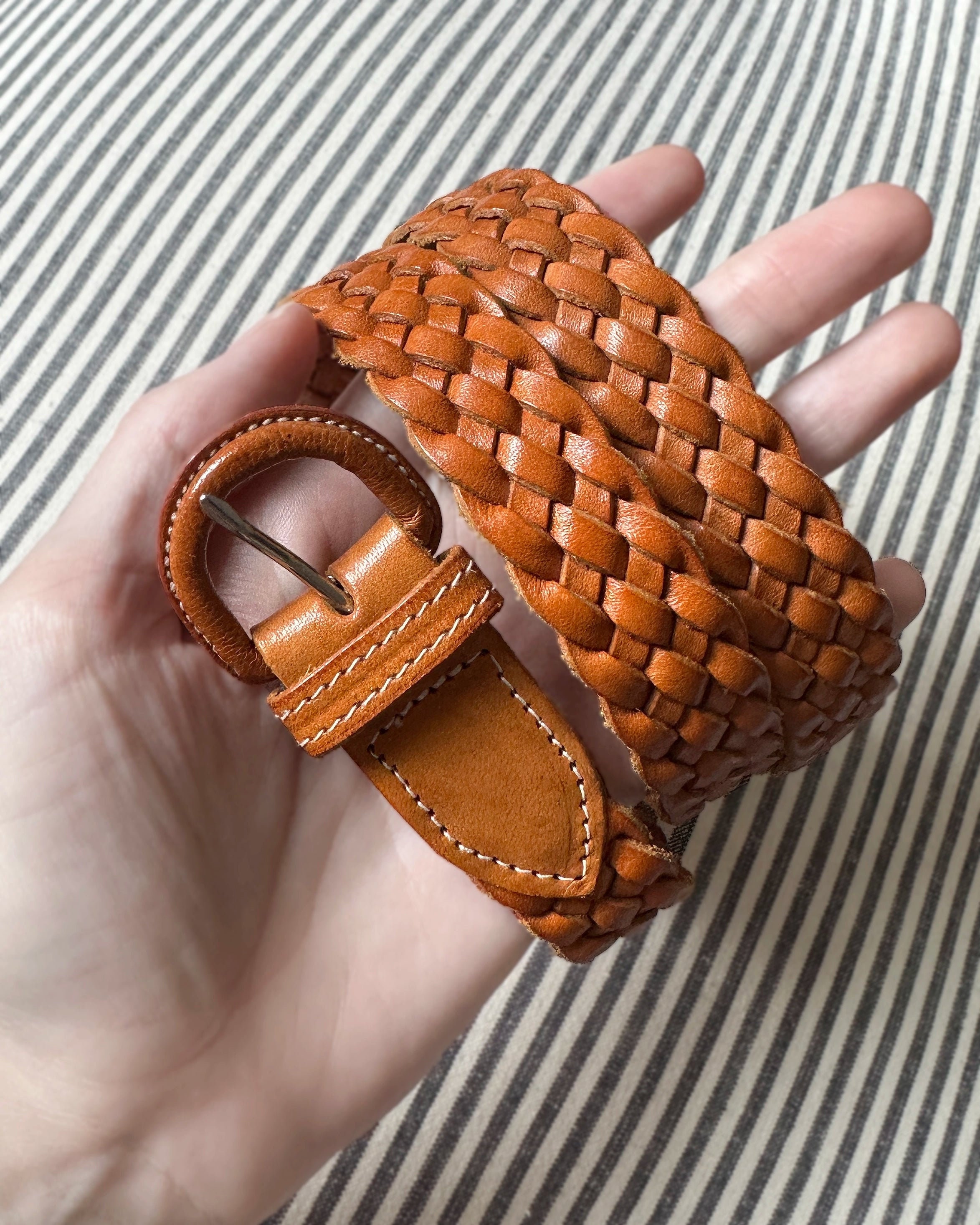 Vintage Polo Ralph Lauren Braided Leather Belt - Etsy display picture 2