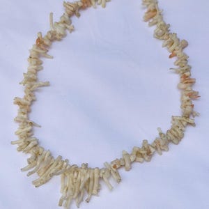 Vintage White Coral Branch Necklace image 5